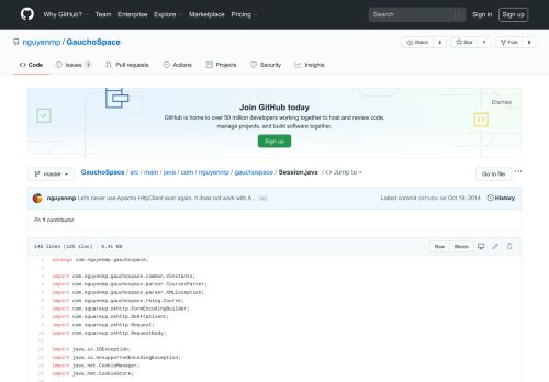 
                            9. GauchoSpace/Session.java at master · nguyenmp/GauchoSpace ...