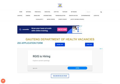 
                            13. Gauteng Department of Health Vacancies - WWW.GOVPAGE.CO.ZA