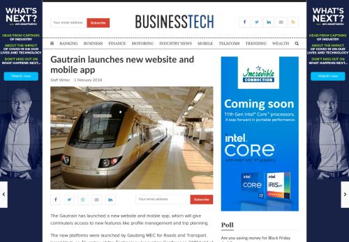 
                            4. Gautrain launches new website and mobile app - BusinessTech