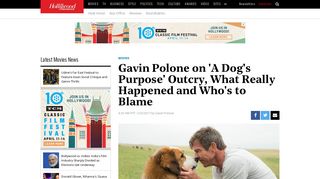 
                            9. Gavin Polone on 'A Dog's Purpose' Outcry, What Really Happened ...