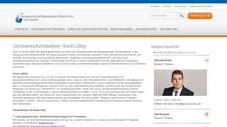 
                            13. GAW Rastede - Genossenschaftsbanken: BankColleg