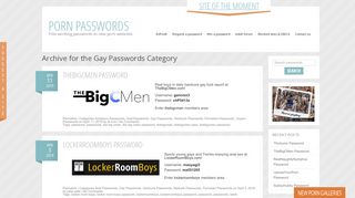 
                            4. Gay Passwords | Porn Passwords