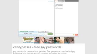 
                            4. gay passwords – *superupdate* after summer holidays – candypasses ...