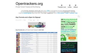 
                            7. Gay-Torrents.net is Open for Signup! - Private Torrent Trackers & File ...