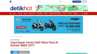 
                            6. Gaya Super Junior D&E Hibur Fans di Konser KBEE 2017 - detikHOT