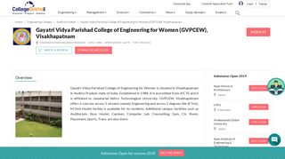 
                            12. Gayatri Vidya Parishad College of Engineering for Women (GVPCEW ...