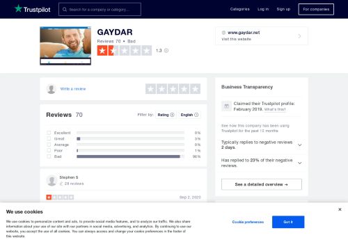 
                            5. Gaydar Reviews | Read Customer Service Reviews of www.gaydar.net