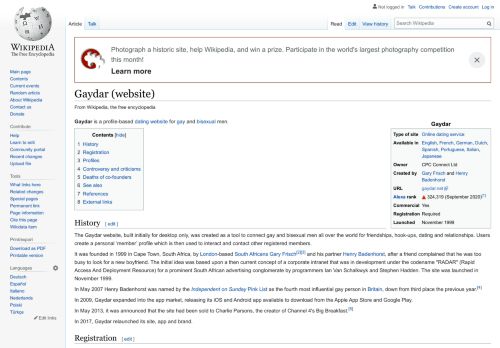 
                            3. Gaydar (website) - Wikipedia