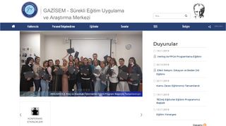 
                            3. GAZİSEM - Sürekli Eğitim Uygulama ve Araştırma ... - Gazi Üniversitesi