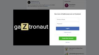 
                            5. GaZtronaut.com - Sign up and apply direct online at... | Facebook