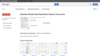 
                            10. Gazzetta ufficiale della Repubblica italiana. Parte prima - Risultati da Google Libri