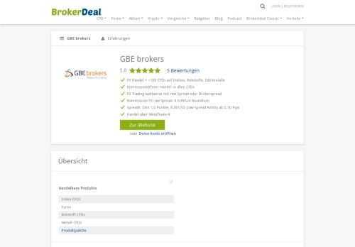 
                            3. GBE brokers - FX & CFD Broker im Vergleich - BrokerDeal