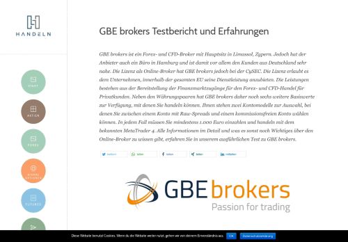 
                            9. GBE brokers Testbericht: Hamburger Online-Broker für Forex und CFDs