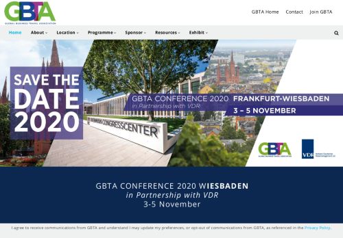 
                            12. GBTA Conference 2019 - MUNICH in Partnership with VDR