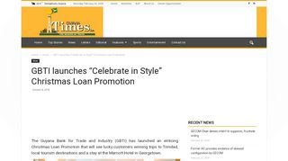
                            13. GBTI launches “Celebrate in Style” Christmas Loan Promotion ...
