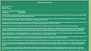 
                            12. GBTI launches Visa Card - Land of Six Peoples
