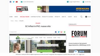
                            7. GC Infissi in PVC: nuovo sito - Guidafinestra
