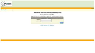 
                            7. GC New Horizons IntraWeb: Login Page