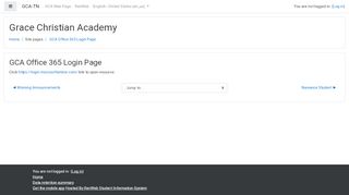 
                            13. GCA-TN: GCA Office 365 Login Page