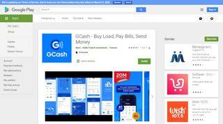 
                            8. GCash - Buy Load, Pay Bills, Send Money - Apps on Google Play
