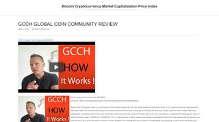 
                            12. GCCH Global Coin Community REVIEW - Bitcoin Cryptocurrency ...