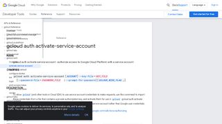 
                            12. gcloud auth activate-service-account | Cloud SDK | Google Cloud