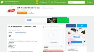 
                            12. GCN Broadband Customer Care, Complaints and Reviews
