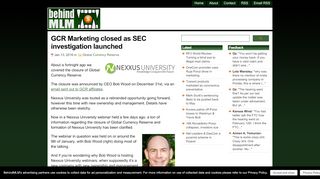 
                            6. GCR Marketing closed as SEC investigation launched - BehindMLM