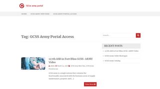 
                            5. GCSS Army Portal Access