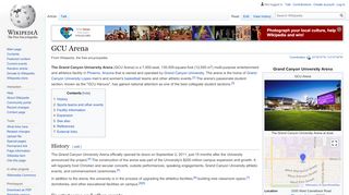 
                            12. GCU Arena - Wikipedia
