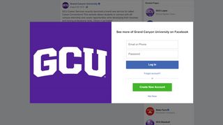 
                            9. GCU Career Services recently launched a... - Grand Canyon ...