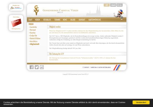 
                            4. GCV - Gonsenheimer Carneval-Verein: Mitgliedschaft