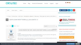 
                            3. GData Login won't work J2.5.28 & GData 1.0 - Forums - Crosstec