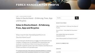 
                            6. Gdax in Deutschland – Erfahrung, Fees, App und Kryptos – Forex ...
