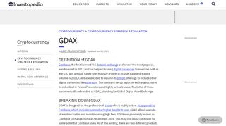 
                            10. GDAX - Investopedia
