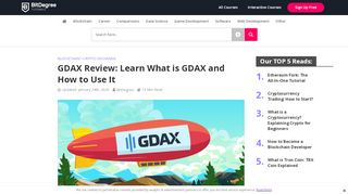 
                            3. GDAX Review: Learn What is GDAX and How to Use GDAX - BitDegree