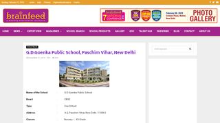
                            8. G.D.Goenka Public School, Paschim Vihar, New Delhi | Schools