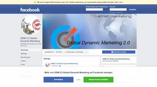 
                            1. GDM 2.0 Global Dynamik Marketing - Startseite | Facebook