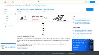 
                            10. GDM display manager fails to display login - Stack Overflow