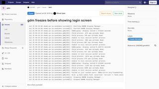 
                            11. gdm freezes before showing login screen (#403) · Issues · GNOME ...