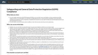 
                            4. (GDPR) Compliance - DrFrostMaths.com