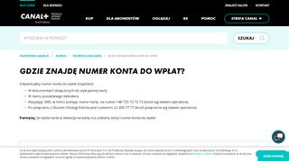 
                            3. Gdzie znajdę numer konta do wpłat na platformie nc+ => ncplus.pl