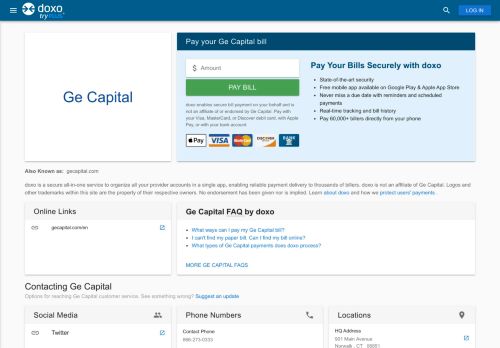 
                            11. Ge Capital: Login, Bill Pay, Customer Service and Care Sign-In - Doxo