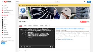 
                            8. GE Careers - YouTube