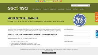 
                            11. GE free trial signup - SECOMEA