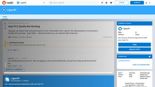 
                            10. Gear Fit 2 Spotify Not Working : gearfit - Reddit