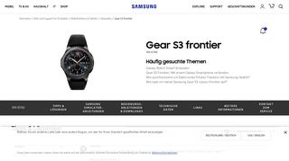 
                            5. Gear S3 frontier | Samsung Service DE