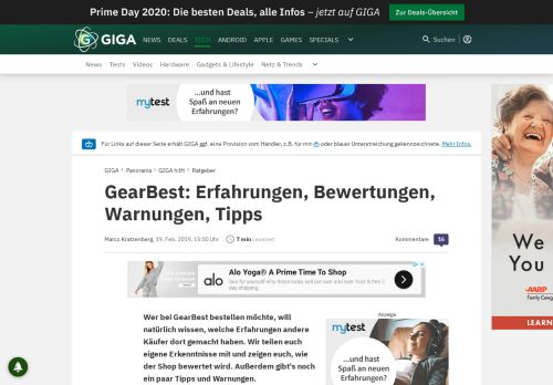 
                            12. GearBest: Erfahrungen, Bewertungen, Warnungen, Tipps – GIGA