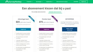 
                            8. Geavanceerde registratie - SurveyMonkey