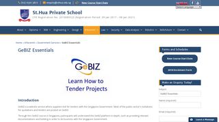 
                            12. GeBIZ Essentials - St.Hua Private School